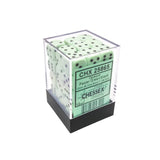 Chessex Dice - 12mm 3d6 - Opaque - Pastel Green/Black CHX25865