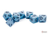 Chessex Dice - Polyhedral - Opaque - Pastel Blue/Black CHX25466