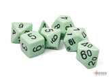 Chessex Dice - Polyhedral - Opaque - Pastel Green/Black CHX25465