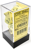 Chessex Dice - Polyhedral - Opaque - Pastel Yellow/Black CHX25462
