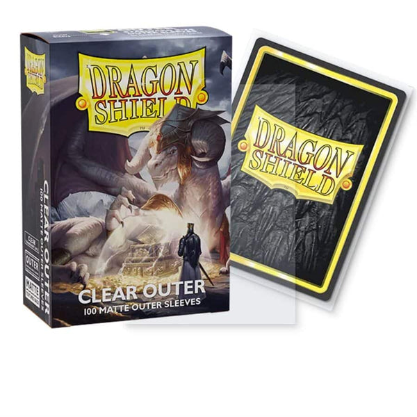 Dragon Shield Matte Clear Outer Sleeves 100ct for Triple Sleeving