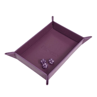 Ultra Pro - Folding Magnetic Dice Tray - Rectangle - Vivid Midnight Plum