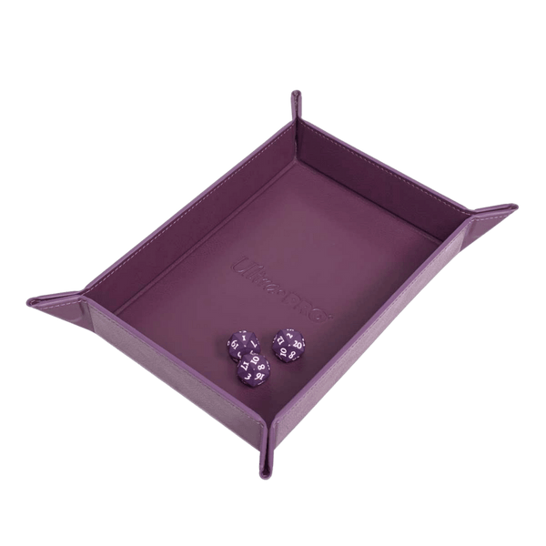 Ultra Pro - Folding Magnetic Dice Tray - Rectangle - Vivid Midnight Plum