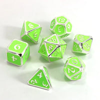 Die Hard Metal Dice - Polyhedral - Mythica AfterDark Neon Rave