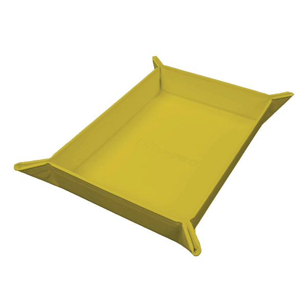 Ultra Pro - Folding Magnetic Dice Tray - Rectangle - Vivid Yellow