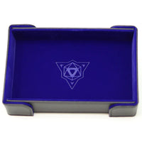 Die Hard Dice - Folding Dice Tray - Rectangle - Blue Velvet