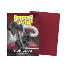 Dragon Shield Sleeves Standard Matte - 100ct Blood Red Non-Glare
