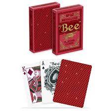 Bee Metalluxe Red Playing Cards