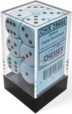 Chessex Dice - 16mm d6 - Opaque - Pastel Blue/Black CHX25666
