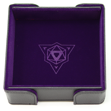 Die Hard Dice - Folding Dice Tray - Square - Purple Velvet