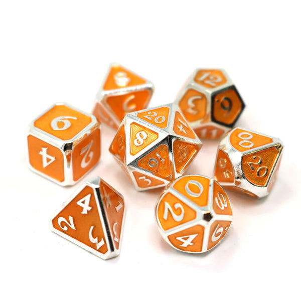 Mythica RPG Set Platinum Citrine 7 Die Set