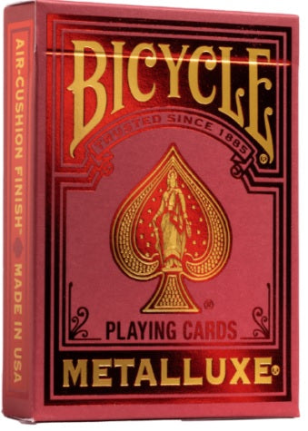 Bicycle Metalluxe Playing Cards Holiday Red
