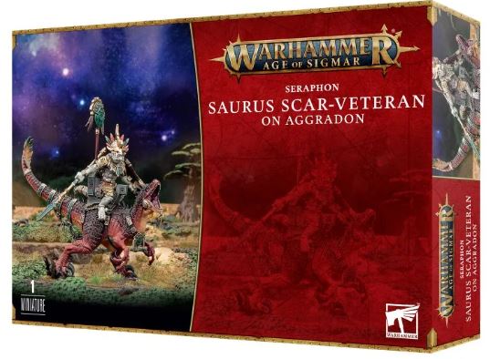 Warhammer Age of Sigmar Seraphon Saurus Scar-Veteran on Aggradon 88-24