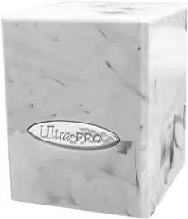 Ultra Pro Satin Cube Deckbox - White and Black