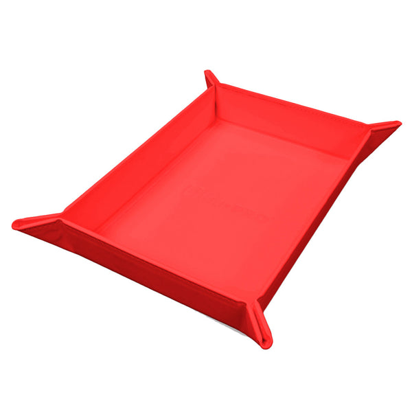 Ultra Pro - Folding Magnetic Dice Tray - Rectangle - Vivid Red