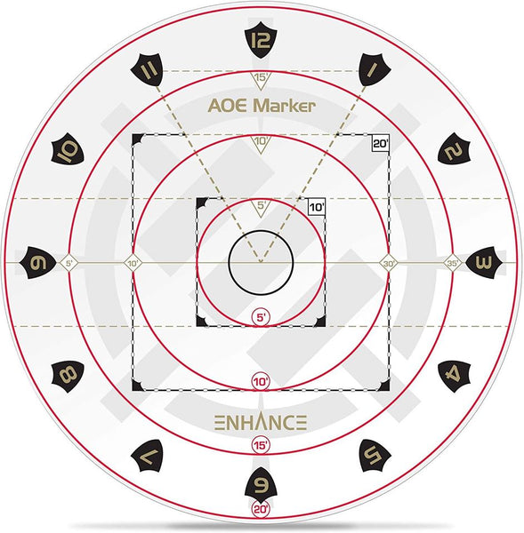 Enhance Tabletop Area of Effect Damage Marker