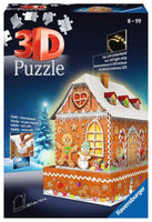 3D Puzzle 257pc - Gingerbread House with LED light strip