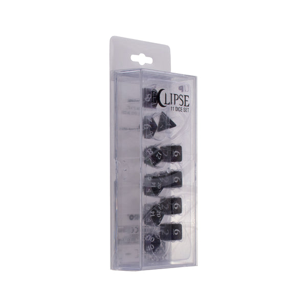 Eclipse 11 Dice Set - Jet Black