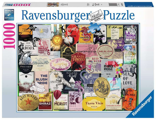 Ravensburger Puzzle 1000pc Wine Labels 16811