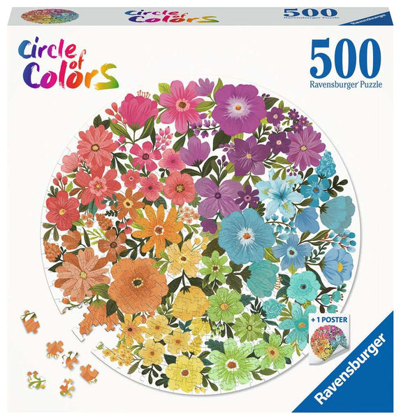 Ravensburger Puzzle 500pc Circle of Colors - Flowers 17167