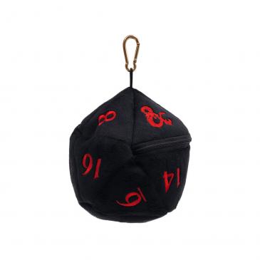 Dungeons & Dragons Black / Red D20 Plush Dice Bag