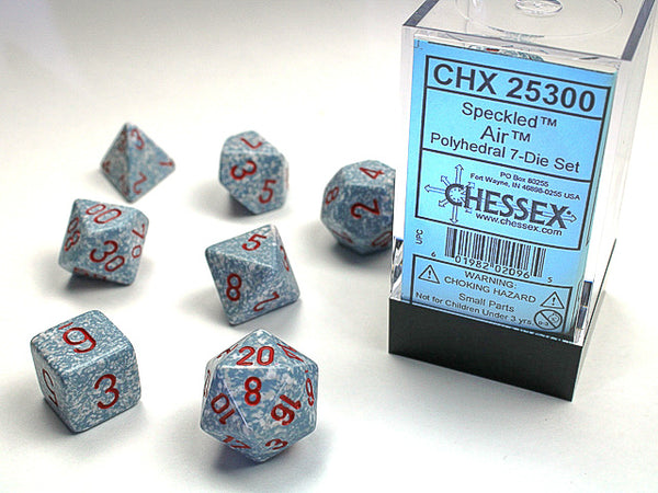 Chessex Dice - Polyhedral - Speckled - Air CHX25300