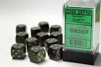 Chessex Dice - 16mm d6 - Speckled - Earth CHX25710