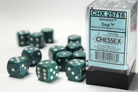 Chessex Dice - 16mm d6 - Speckled - Sea CHX25716