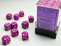 Chessex Dice - 12mm d6 - Opaque - Light Purple/White CHX25827