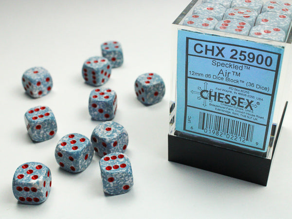 Chessex Dice - 12mm d6 - Speckled - Air CHX25900