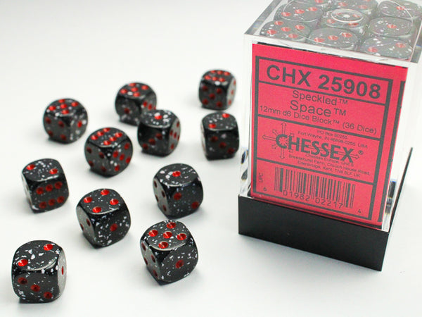 Chessex Dice - 12mm d6 - Speckled - Space CHX25908