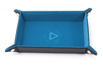 Die Hard Dice - Folding Dice Tray - Rectangle - Teal Velvet