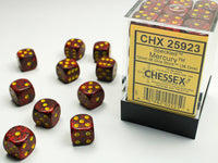 Chessex Dice - 12mm d6 - Speckled - Mercury CHX25923