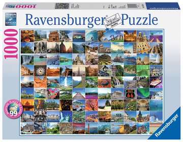Ravensburger Puzzle 99 Beautiful Places on Earth 1000pc 19371