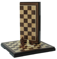 Chess & Checkers 2-in-1 foldable 8" board