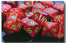 Chessex Dice - Polyhedral - Speckled - Strawberry CHX25304