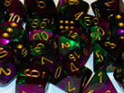 Chessex Dice - Polyhedral - Gemini - Green-Purple w/Gold CHX26434
