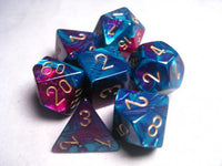 Chessex Dice - Polyhedral - Gemini - Purple-Teal w/Gold CHX26449