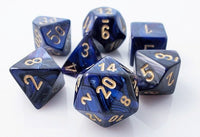 Chessex Dice - Polyhedral - Scarab - Royal Blue w/Gold CHX27427