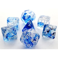 Chessex Dice - Polyhedral - Nebula - Dark Blue w/White CHX27466