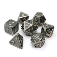 Die Hard Metal Dice - Polyhedral - Mythica Battleworn Silver