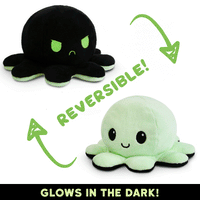 Reversible Octopus Mini Glow in the Dark Green/Black