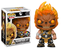 Pop! Mortal Kombat X - Scorpion Flaming Skull (Hot Topic Exclusive) #255