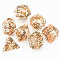 Skull and Copper Foil RPG Dice Set