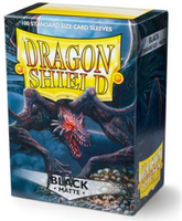 Dragon Shield Sleeves Standard Matte - 100ct Black