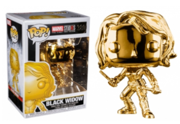 Pop Marvel 10th Black Widow Gold Chrome #380