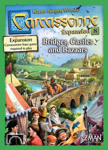 Carcassonne Expansion 8 Bridges, Castles & Bazaars