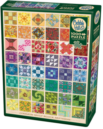 Cobble Hill 1000 piece Puzzle Common Quilt Blocks 80237