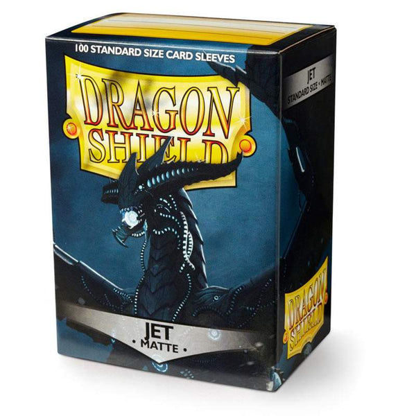 Dragon Shield Sleeves Standard Matte - 100ct Jet Black