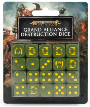 Warhammer Age of Sigmar Grand Alliance Destruction Dice Set 80-23